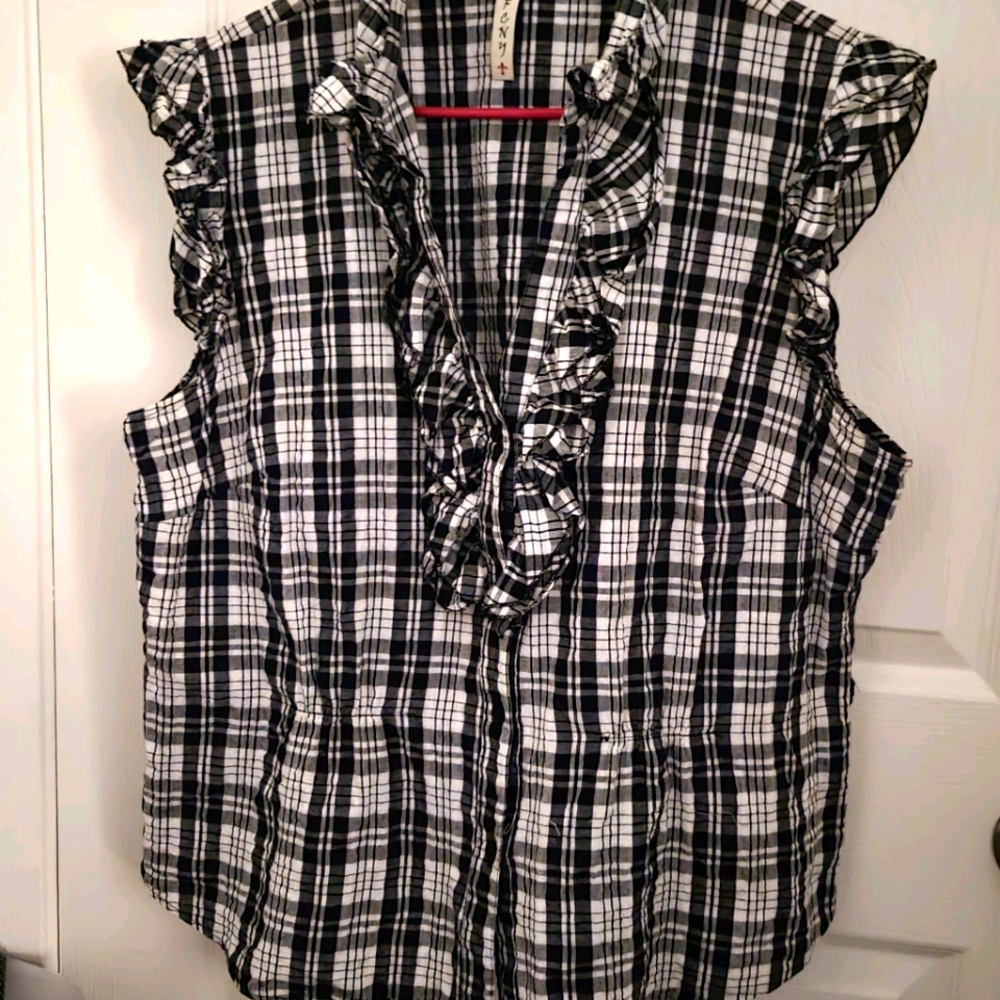 Plaid button down